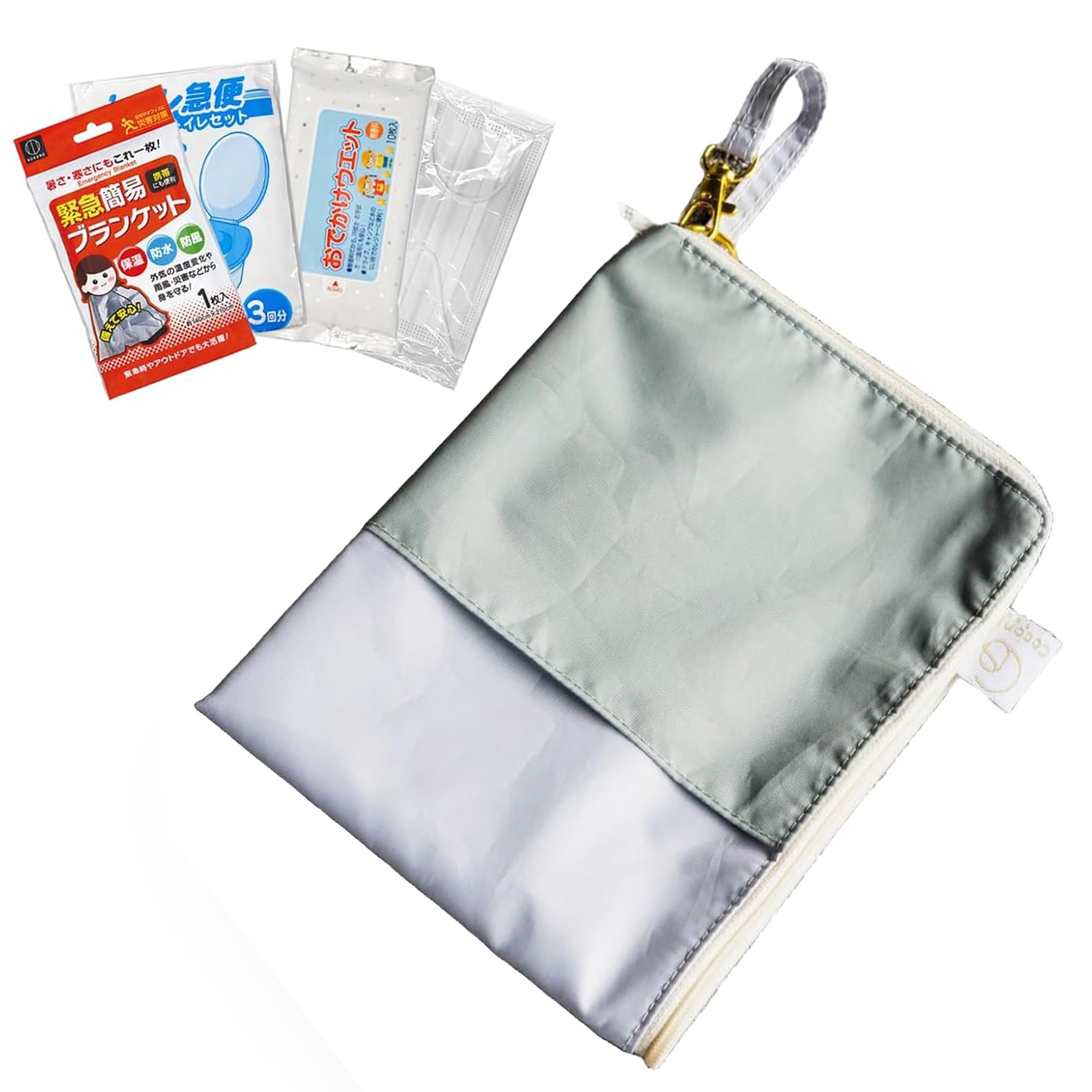 Coconir アレンジ災害常備ポーチ 4点付属セット×26 Amazon.co.jp: Coconir アレンジ災害常備ポーチ (グレー) 防災グッズ